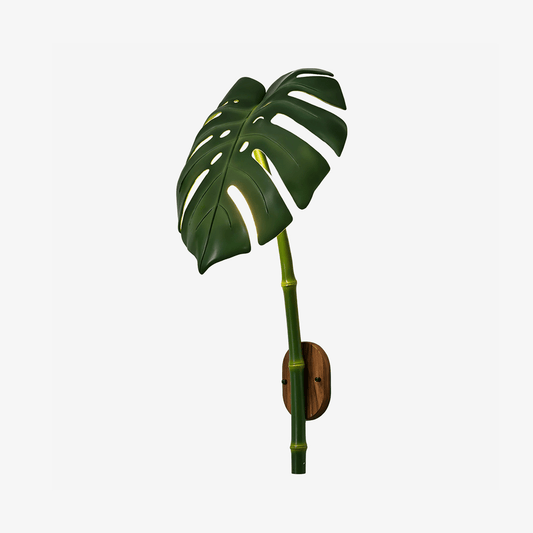 Tropical Monstera Leaf Wall Light