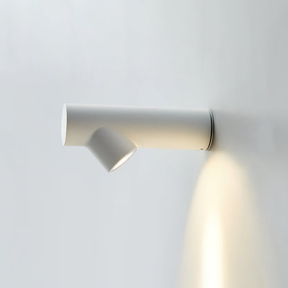 Pipeline Tube Wall Sconce ∅ 2.4″ x H 3.9″ x L 9.1″ / White & Warm Light / Single Wall lamp