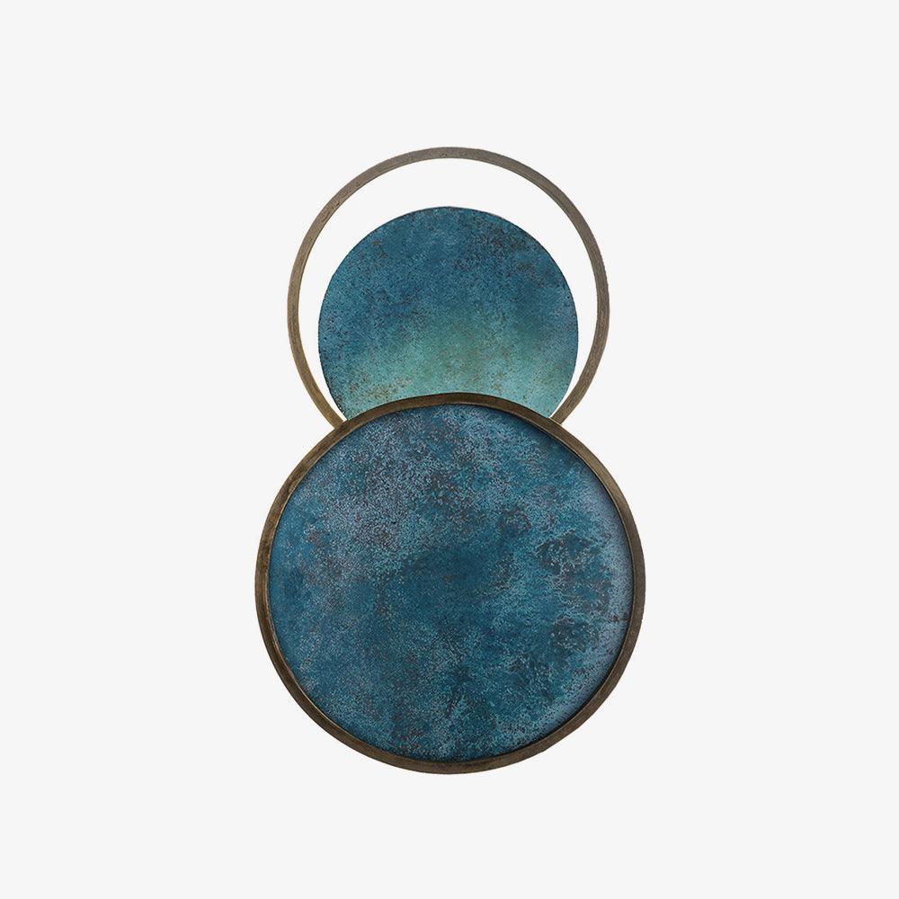 Turquoise Satellite Wall Lamp ∅ 10.2″ x H 16.5″ / Dia 26cm x H 42cm / Blue / Warm Light Wall lamp