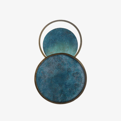 Turquoise Satellite Wall Lamp ∅ 10.2″ x H 16.5″ / Dia 26cm x H 42cm / Blue / Warm Light Wall lamp