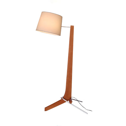 Tusk Arc Floor Lamp ∅ 35.4″ x H 64.9″ / Walnut Color & White / US Plug Floor lamp