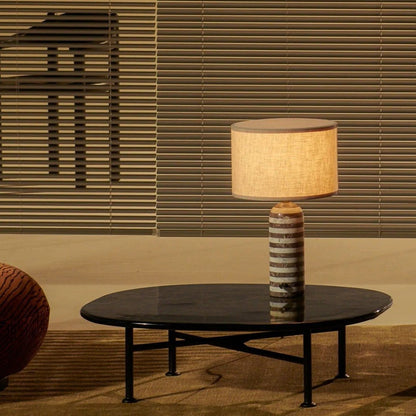 Tuxedo Marble Table Lamp