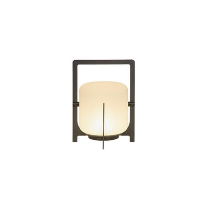 Black Twilight Lantern Table Lamp ∅ 7.9″ x H 11″ / Dia 20cm x H 28cm / Black & White / Warm Light Table lamp