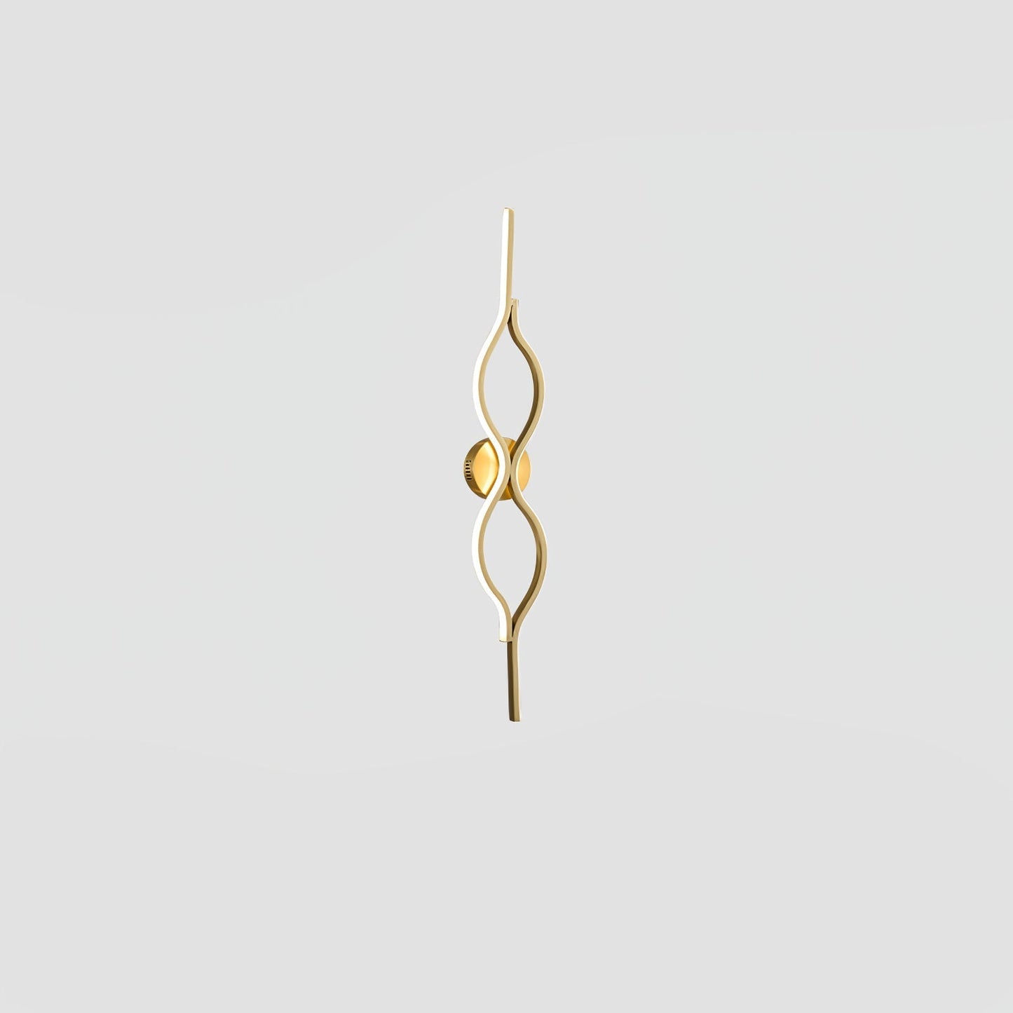 Twist Brass Wall Light ∅ 4.7″ x H 31.5″ / Dia 12cm x H 80cm / Brass & Three-Color Changing Light / 1 Piece Wall lamp