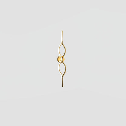 Twist Brass Wall Light ∅ 4.7″ x H 23.6″ / Dia 12cm x H 60cm / Brass & Three-Color Changing Light / 1 Piece Wall lamp