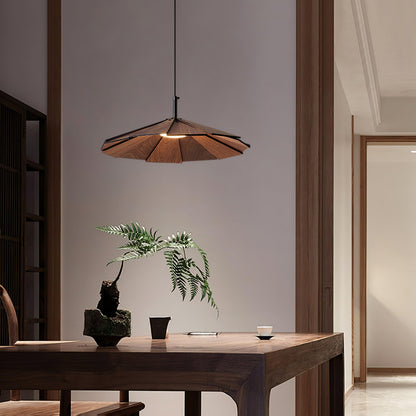 Umbrella Wooden Pendant Light