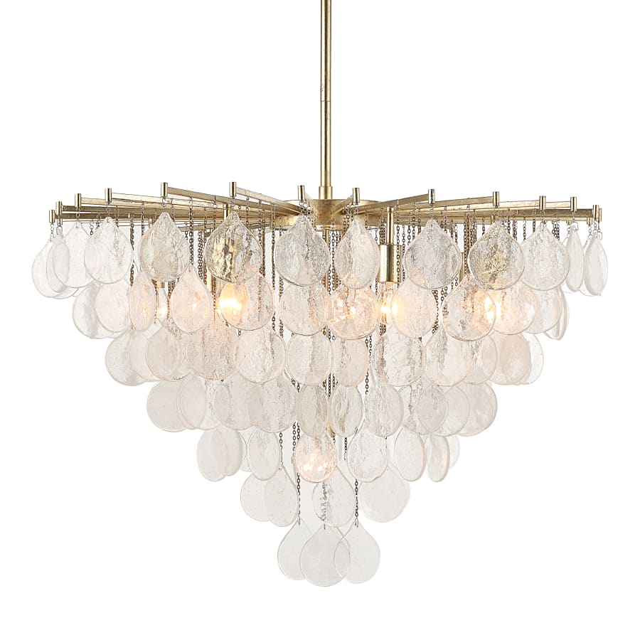Uttermost Goccia 8 Light 38" Wide Waterfall Chandelier - Dazzlingmen