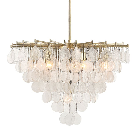 Uttermost Goccia 8 Light 38" Wide Waterfall Chandelier - Dazzlingmen