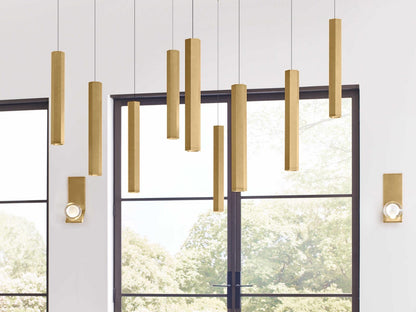 Visual Comfort Modern Blok 9-Light Linear Chandelier