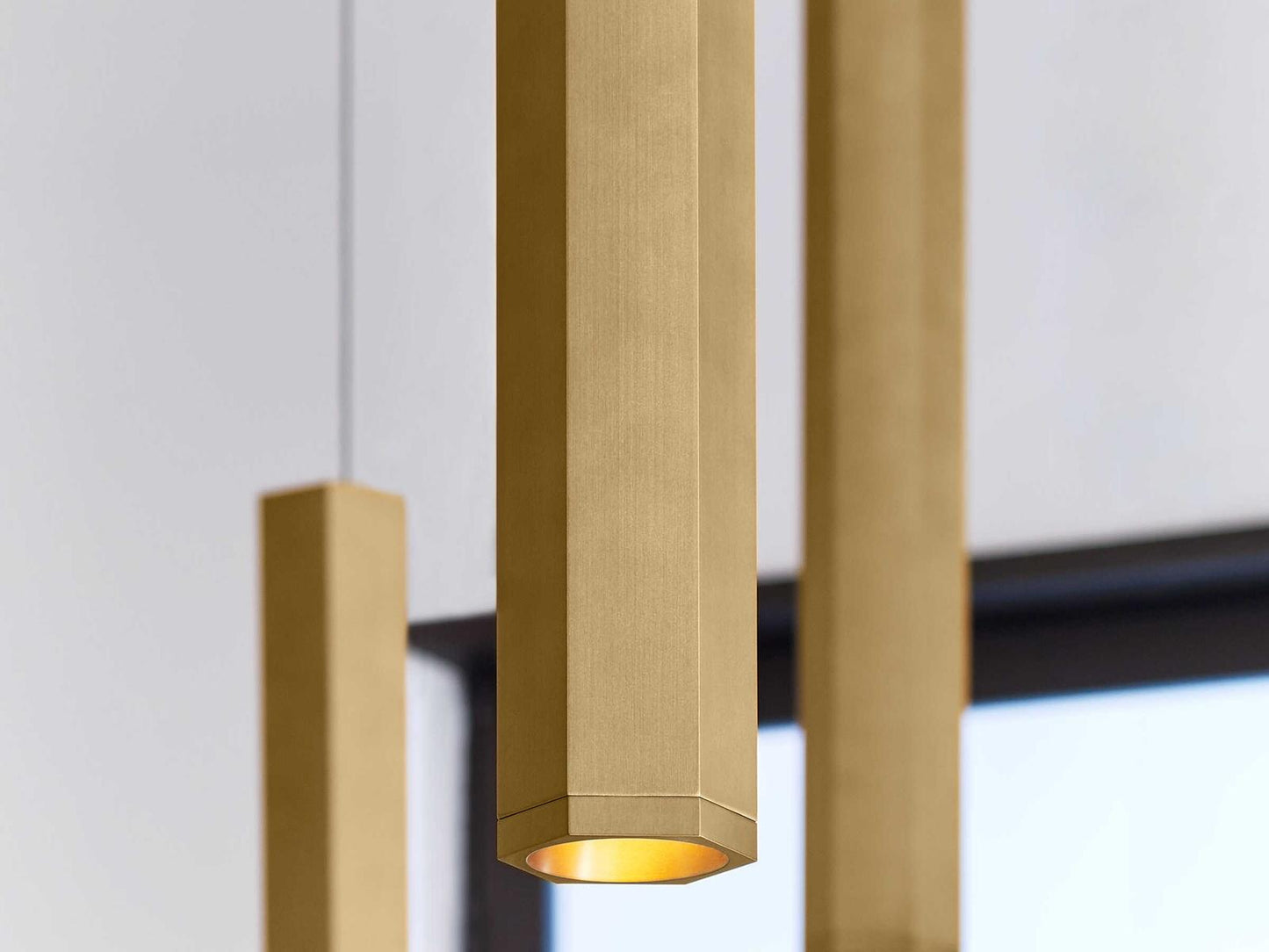 Visual Comfort Modern Blok 9-Light Linear Chandelier
