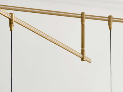 Visual Comfort Modern Blok 9-Light Linear Chandelier