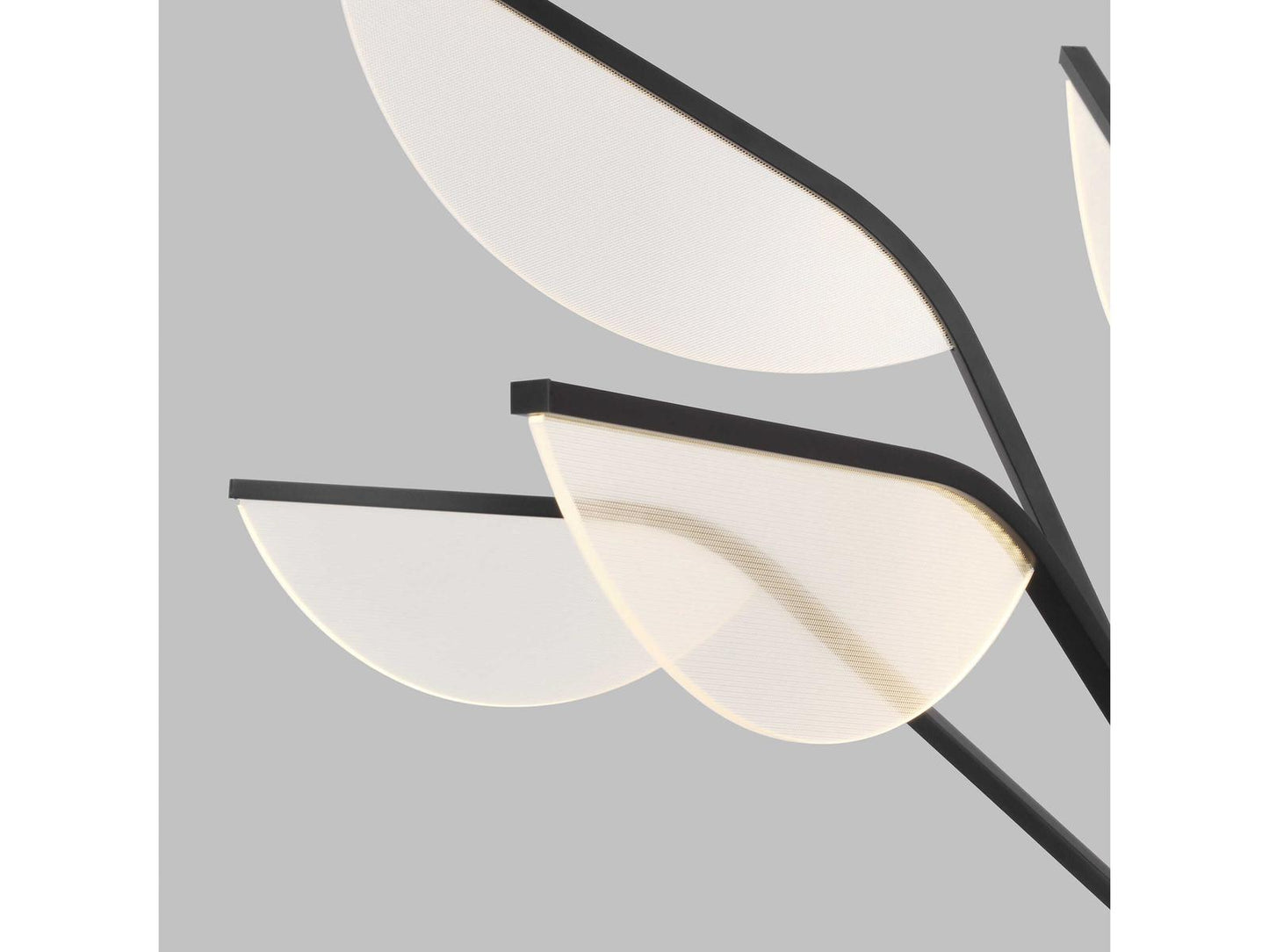 Visual Comfort Modern Belterra 38-Inch LED Chandelier in Matte Black