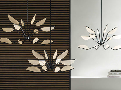 Visual Comfort Modern Belterra 38-Inch LED Chandelier in Matte Black