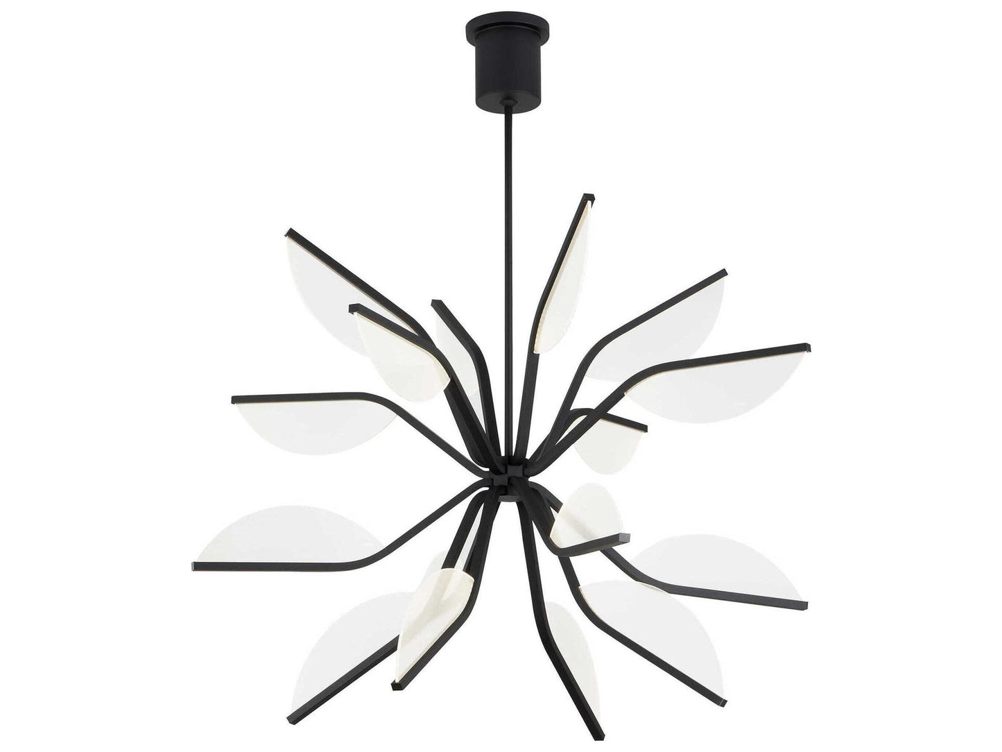 Visual Comfort Modern Belterra 38 Globe Integrated LED Chandelier in Natural Brass