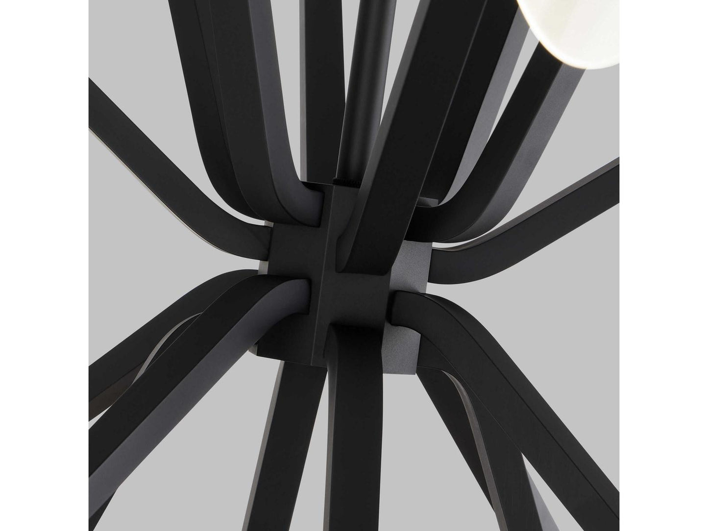 Visual Comfort Modern Belterra 38 Globe Integrated LED Chandelier in Natural Brass