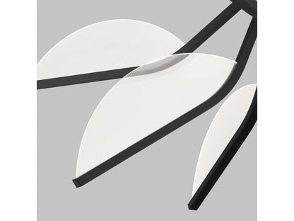 Visual Comfort Modern Belterra 38 Globe Integrated LED Chandelier in Natural Brass