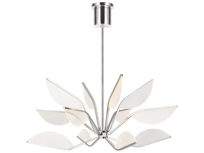 Visual Comfort Modern Belterra 38-Inch LED Chandelier in Polished Nickel