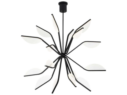 Visual Comfort Modern Belterra 16-Light LED Chandelier in Matte Black