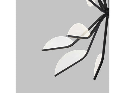 Visual Comfort Modern Belterra 16-Light LED Chandelier in Matte Black