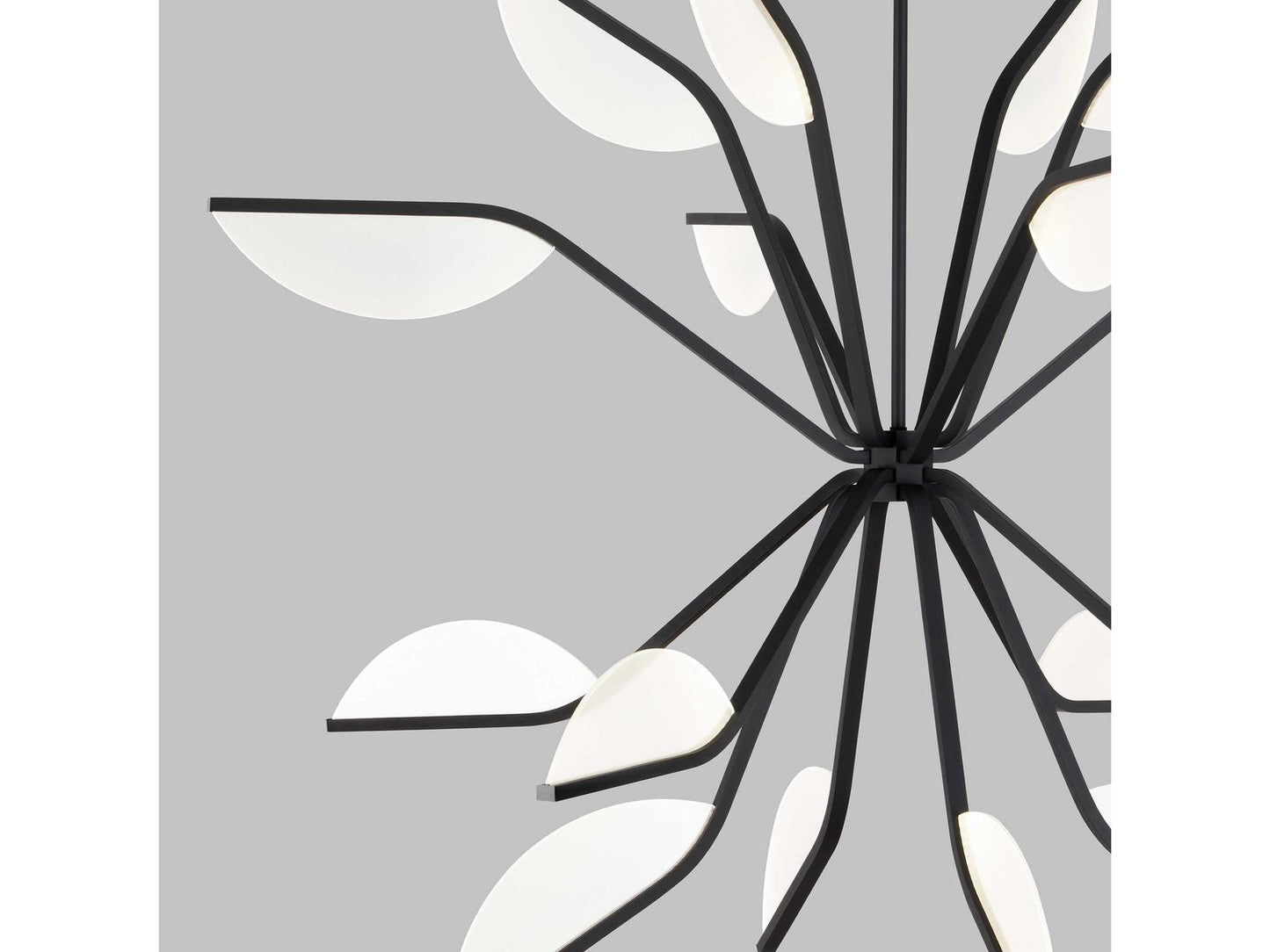 Visual Comfort Modern Belterra 16-Light LED Chandelier in Matte Black