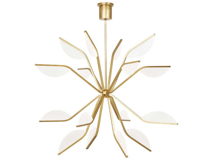 Visual Comfort Modern Belterra 43-Inch LED Chandelier in Natural Brass