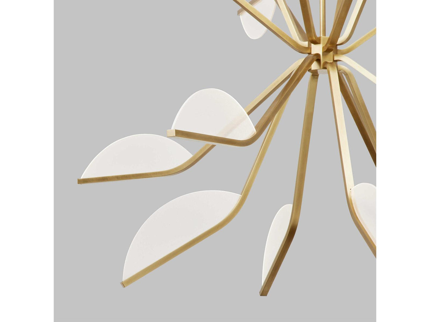 Visual Comfort Modern Belterra 43-Inch LED Chandelier in Natural Brass