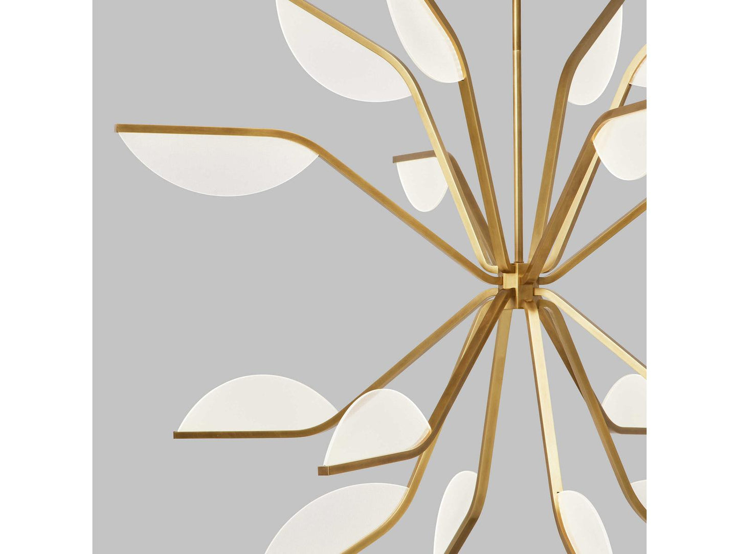 Visual Comfort Modern Belterra 43-Inch LED Chandelier in Natural Brass