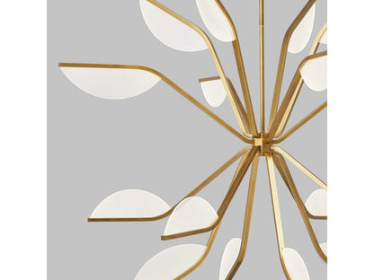 Visual Comfort Modern Belterra 43-Inch LED Chandelier in Natural Brass