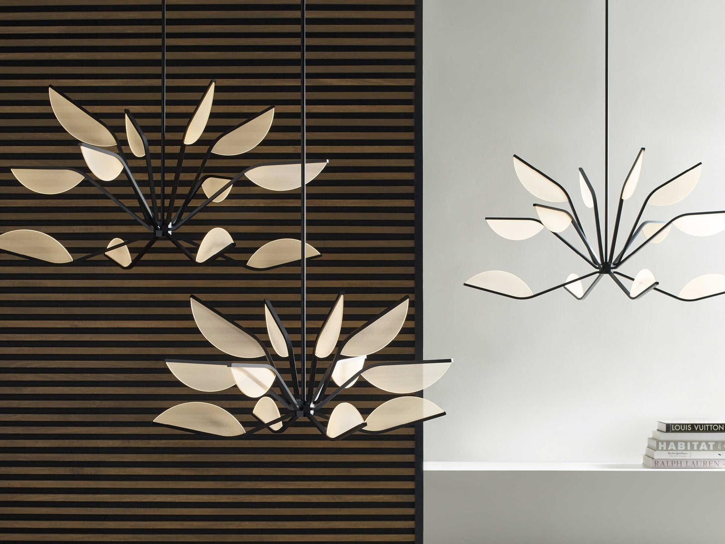 Visual Comfort Modern 12-Light Belterra Chandelier in Matte Black