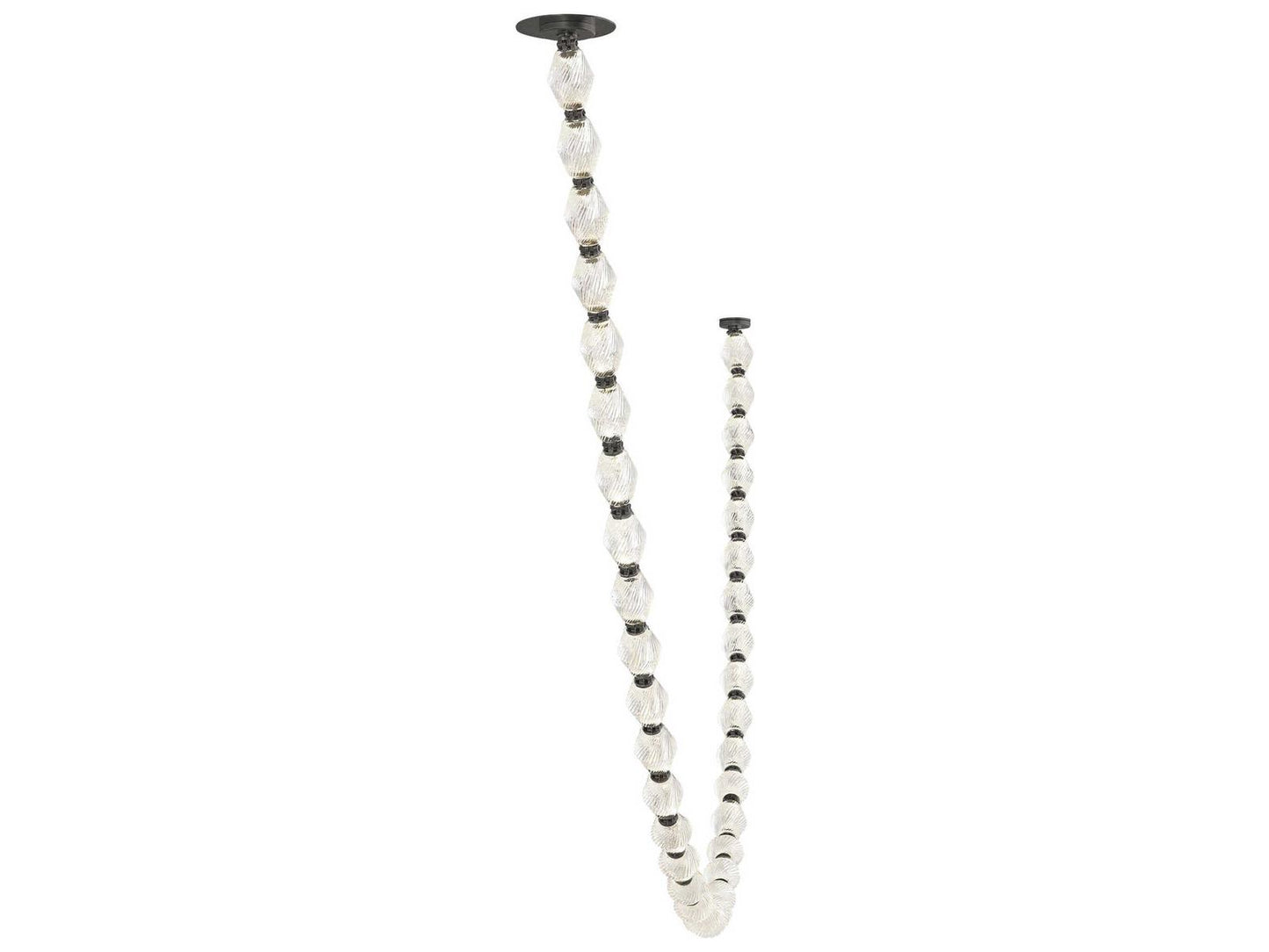 Visual Comfort Modern Collier Integrated LED Chandelier in Dark Bronze