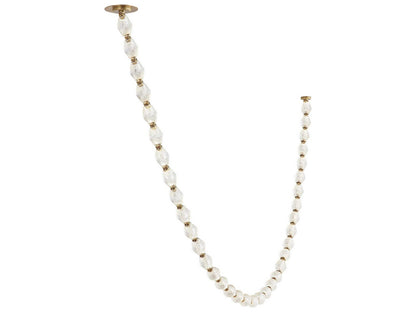 Visual Comfort Modern Collier 108-Inch Integrated LED Chandelier in Natural Brass