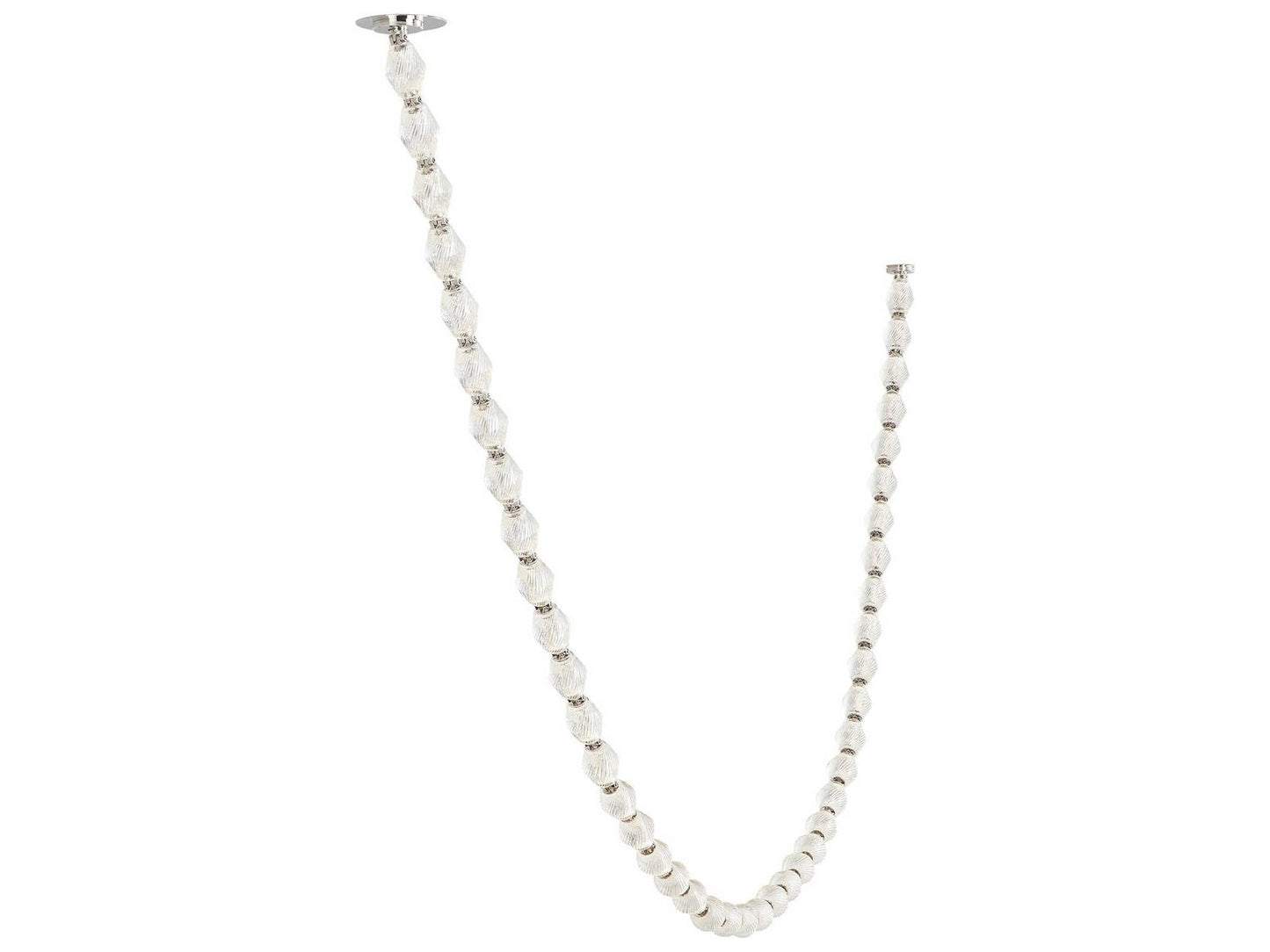 Visual Comfort Modern Collier LED Chandelier with Faceted Crystal