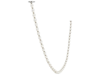 Visual Comfort Modern Collier LED Chandelier with Faceted Crystal