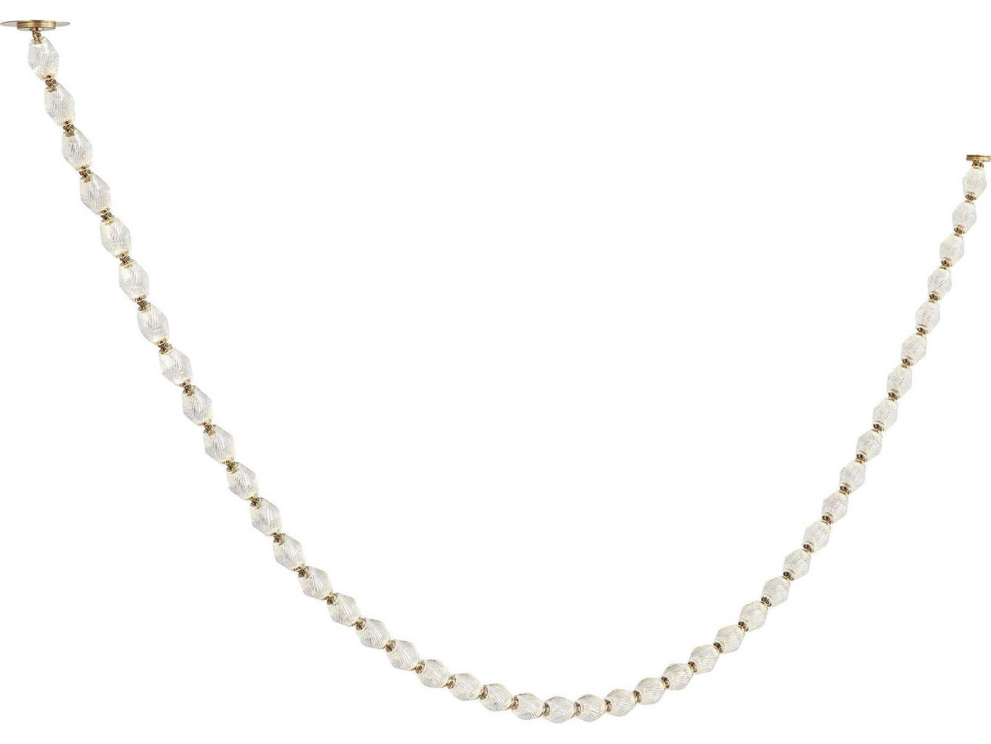 Visual Comfort Modern Collier 1-Light Linear Chandelier in Natural Brass