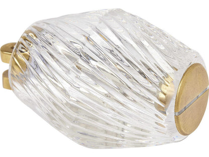 Visual Comfort Modern Collier 1-Light Linear Chandelier in Natural Brass