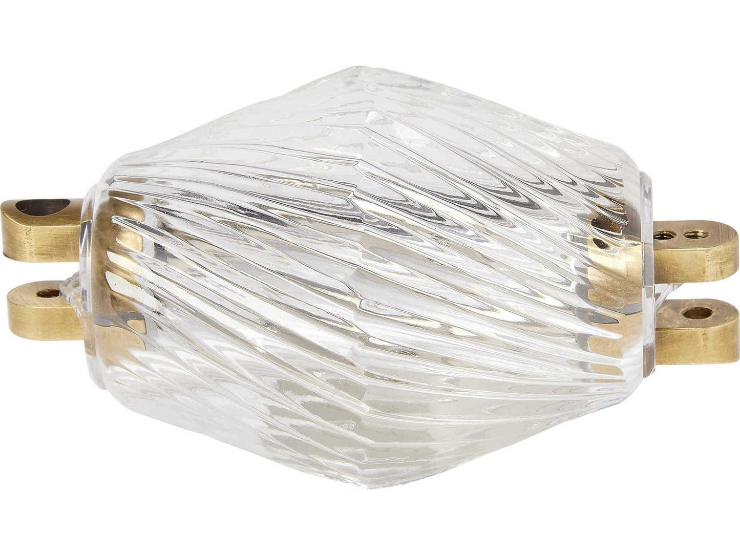 Visual Comfort Modern Collier 1-Light Linear Chandelier in Natural Brass