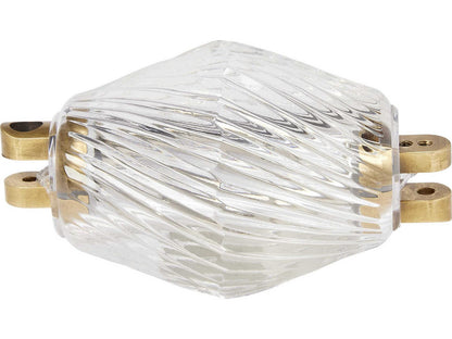 Visual Comfort Modern Collier 1-Light Linear Chandelier in Natural Brass