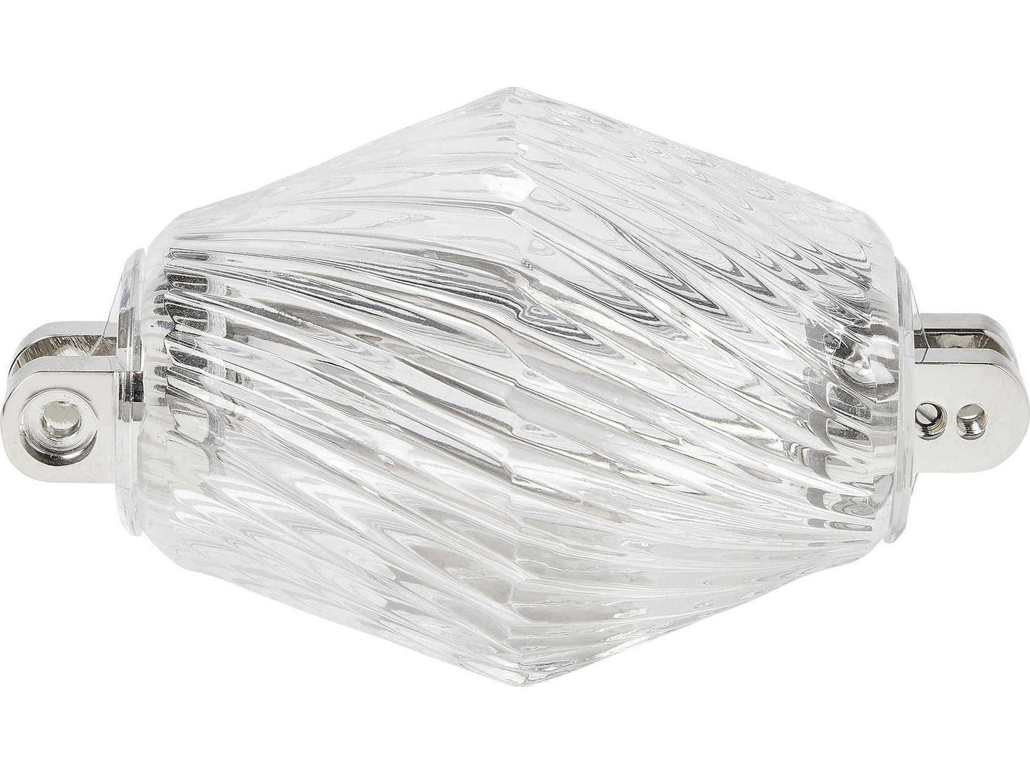 Visual Comfort Modern Collier Integrated LED Linear Chandelier in Polished Nickel and Crystal