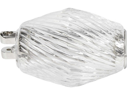 Visual Comfort Modern Collier Integrated LED Linear Chandelier in Polished Nickel and Crystal