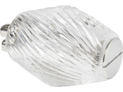 Visual Comfort Modern Collier LED Linear Chandelier in Polished Nickel with Crystal