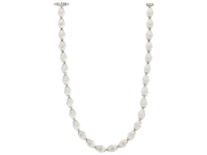 Visual Comfort Modern 1-Light Collier LED Chandelier in Polished Nickel with Faceted Crystal
