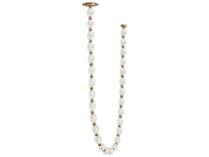 Visual Comfort Modern Collier Integrated LED Chandelier Natural Brass