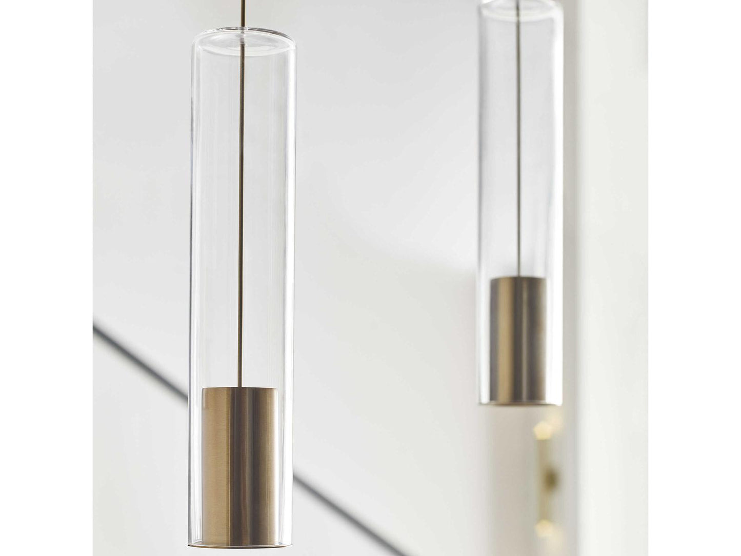 Visual Comfort Modern 9-Light Captra Chandelier Linear LED Design