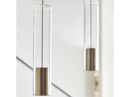 Visual Comfort Modern 9-Light Captra Chandelier Linear LED Design