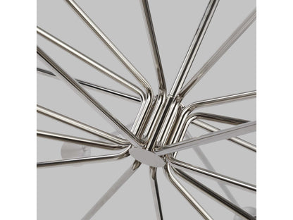 Visual Comfort Modern Lody 20-Light LED Chandelier in Polished Nickel