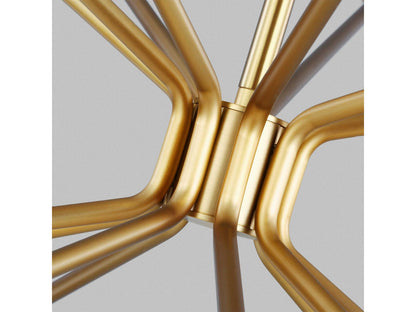 Visual Comfort Modern Lody 20-Light LED Chandelier in Aged Brass