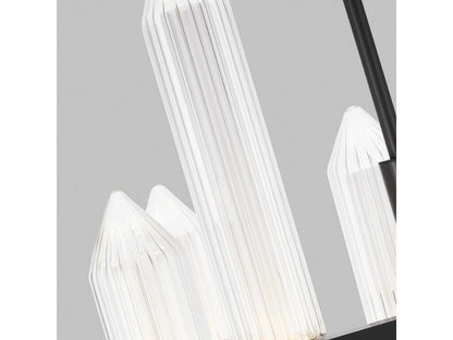 Visual Comfort Modern Langston 12-Light LED Chandelier in Plated Dark Bronze