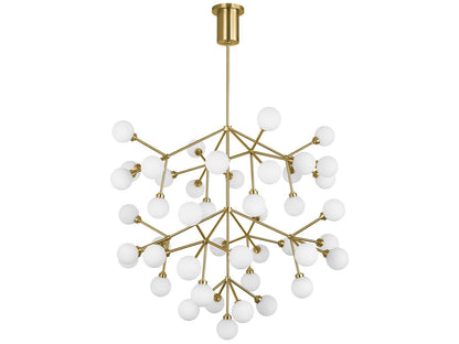 Visual Comfort Modern 45-Light Mara Grande LED Chandelier in Aged Brass