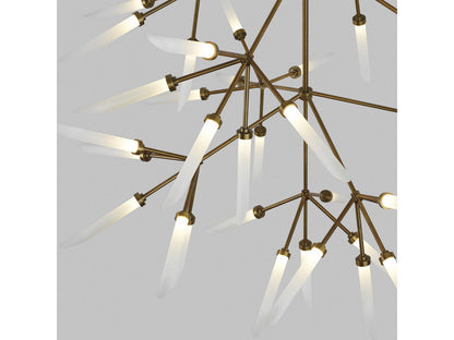 Visual Comfort Modern 45-Light Spur Grande LED Chandelier in Aged Brass