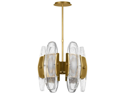 Visual Comfort Modern Wythe 6-Light LED Chandelier in Plated Brass
